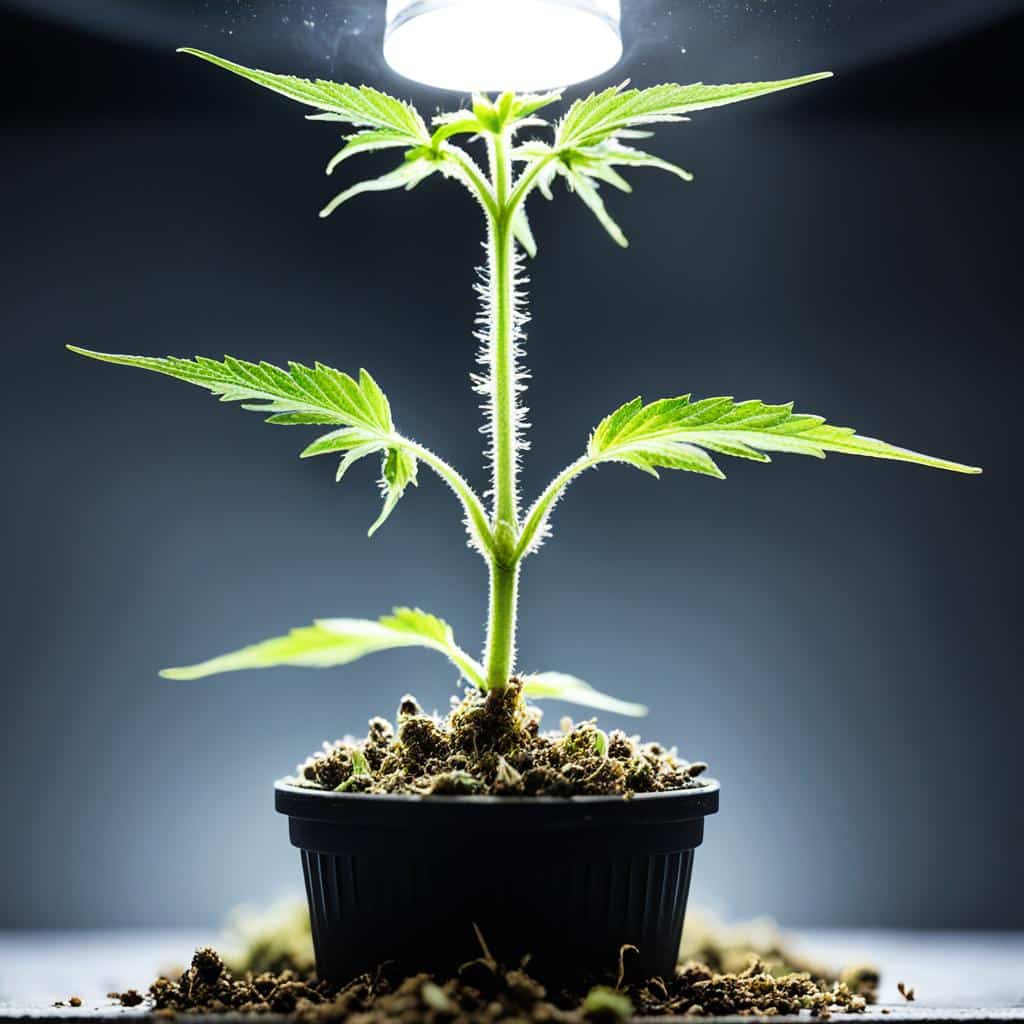 cannabis sämling zu viel licht