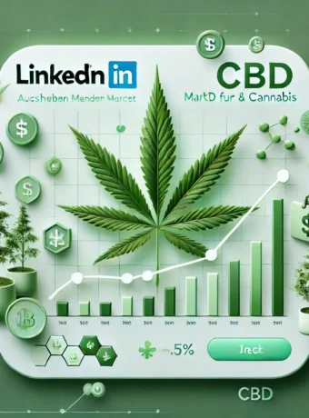 DALL·E 2025-03-11 13.16.39 - Ein professionelles LinkedIn-Post-Bild mit einem modernen, grünen Design. Das Bild sollte den aufstrebenden Markt für CBD und Cannabis visuell darstel